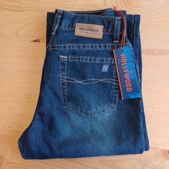 NEW WITH TAGS! Hollywood The Jeans People Size 28 Denim Jeans 4983 - Picture 1 of 8